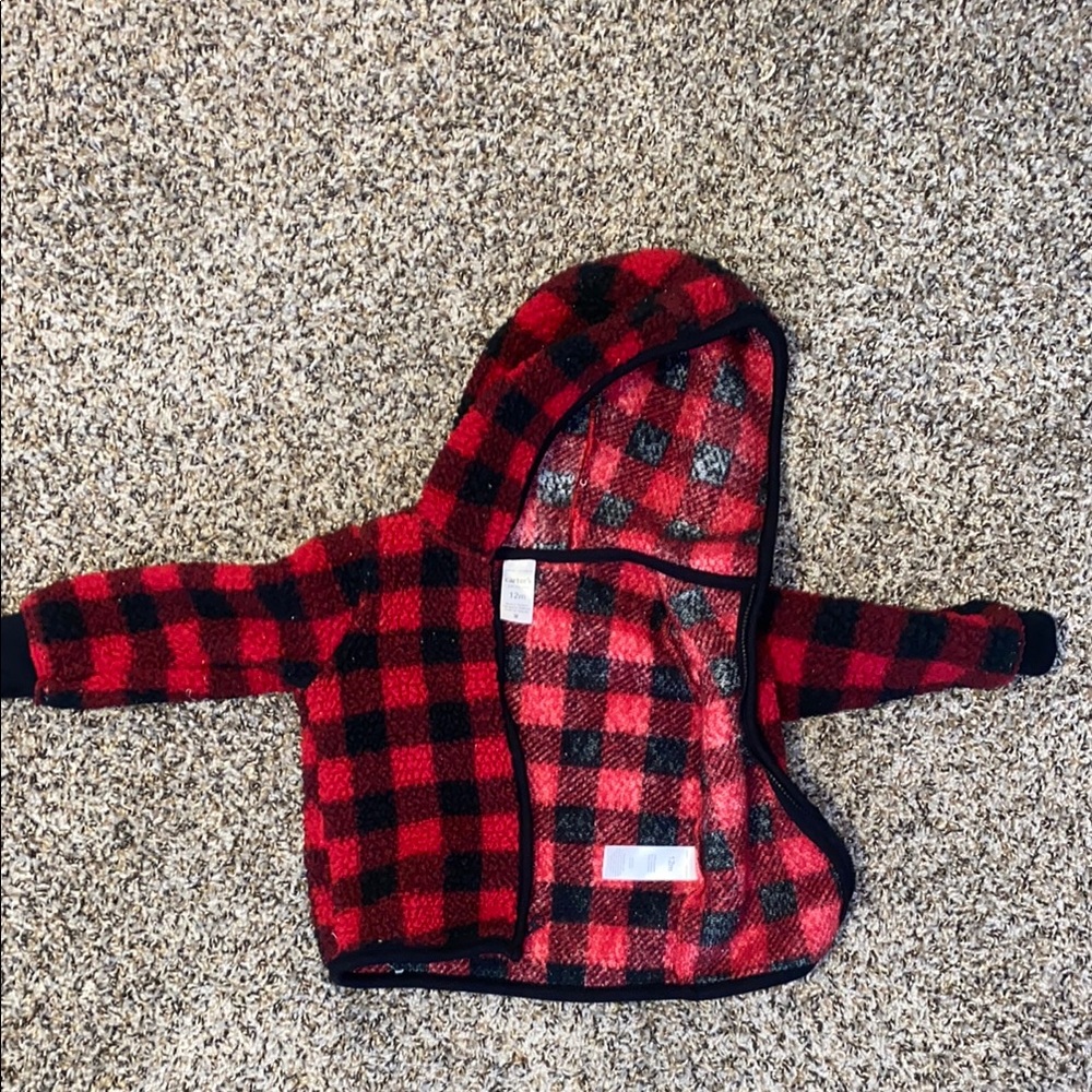 Carter’s Red and Black Plaid Hooded Jacket